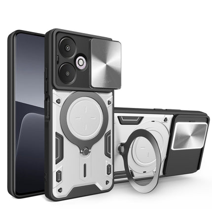 CD Texture Sliding Camshield Magnetic Holder Phone Case, For Xiaomi Redmi A3, For Xiaomi Redmi 13C 5G Global, For Xiaomi Redmi Note 13 5G, For Xiaomi Redmi 13C 4G