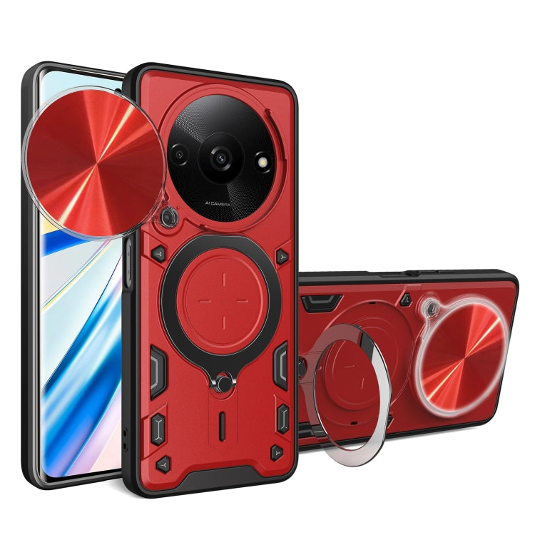 CD Texture Sliding Camshield Magnetic Holder Phone Case