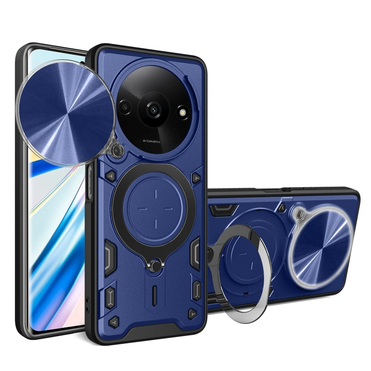 CD Texture Sliding Camshield Magnetic Holder Phone Case