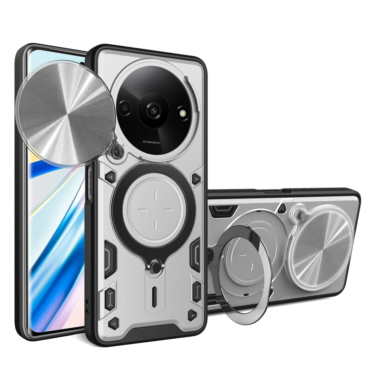 CD Texture Sliding Camshield Magnetic Holder Phone Case