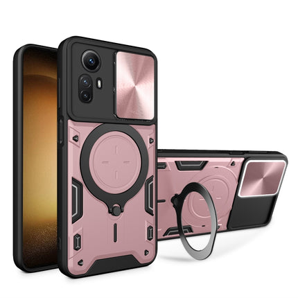 CD Texture Sliding Camshield Magnetic Holder Phone Case, For Xiaomi Redmi Note 12S 4G, For Xiaomi Redmi Note 12 4G, For Xiaomi Redmi Note 12 Pro 5G, For Xiaomi Redmi 12C