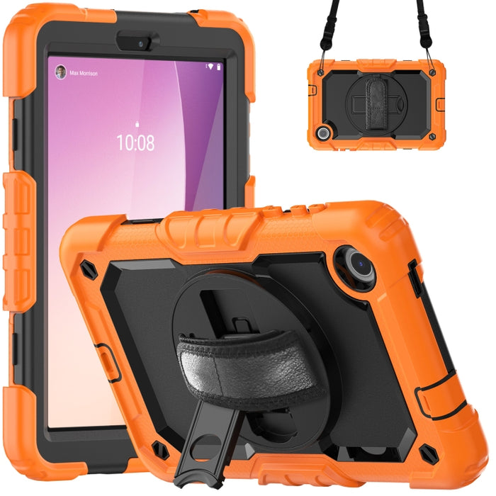Silicone Hybrid PC Tablet Case with Shoulder Strap, For Lenovo Tab M8 4th Gen, For Lenovo Tab M9