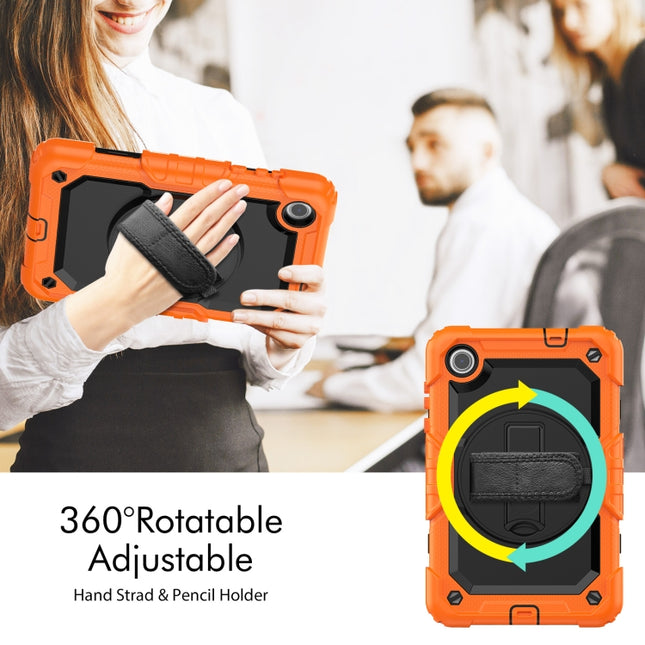 Silicone Hybrid PC Tablet Case with Shoulder Strap, For Lenovo Tab M8 4th Gen, For Lenovo Tab M9