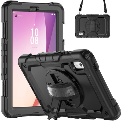 Silicone Hybrid PC Tablet Case with Shoulder Strap, For Lenovo Tab M8 4th Gen, For Lenovo Tab M9