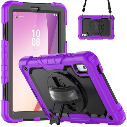 Silicone Hybrid PC Tablet Case with Shoulder Strap, For Lenovo Tab M8 4th Gen, For Lenovo Tab M9