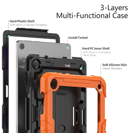 Silicone Hybrid PC Tablet Case with Shoulder Strap, For Lenovo Tab M10 10.1 Gen 3rd, For Lenovo Tab M10 Plus 10.6 Gen 3rd
