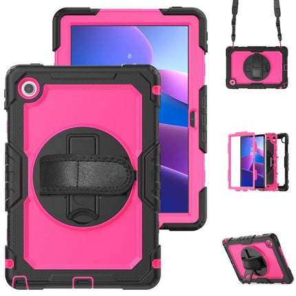 Silicone Hybrid PC Tablet Case with Shoulder Strap, For Lenovo Tab K9 / Tab One, For Lenovo Tab 10.1 / ZhaoYang K10c
