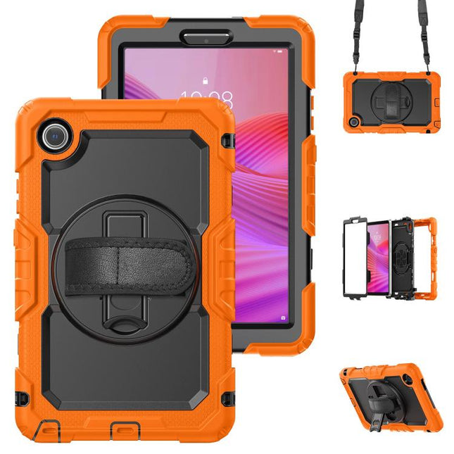 Silicone Hybrid PC Tablet Case with Shoulder Strap, For Lenovo Tab K9 / Tab One, For Lenovo Tab 10.1 / ZhaoYang K10c