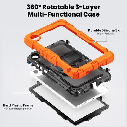 Silicone Hybrid PC Tablet Case with Shoulder Strap, For Lenovo Tab K9 / Tab One, For Lenovo Tab 10.1 / ZhaoYang K10c