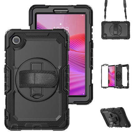 Silicone Hybrid PC Tablet Case with Shoulder Strap, For Lenovo Tab K9 / Tab One, For Lenovo Tab 10.1 / ZhaoYang K10c