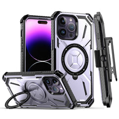 Armor Series Holder Phone Case with Back Clip, For iPhone 14 Pro Max, For iPhone 14 Pro, For iPhone 14, For iPhone 14 Plus, For iPhone 13 Pro Max, For iPhone 13 Pro