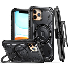 Armor Series Holder Phone Case with Back Clip, For iPhone 13 Pro Max, For iPhone 13 Pro, For iPhone 13, For iPhone SE 2022 / SE 2020 / 8 / 7