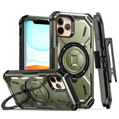 Armor Series Holder Phone Case with Back Clip, For iPhone 12 Pro Max, For iPhone 12 Pro, For iPhone 12, For iPhone 11 Pro Max