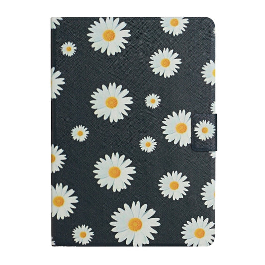 Flower Pattern Horizontal Flip Leather Case with Card Slots & Holder, For Huawei MediaPad M5 lite 10.1, For Huawei MediaPad T5, For Lenovo Tab M10, For Lenovo Tab M10 Plus, For Samsung Galaxy Tab A 8.0 2019