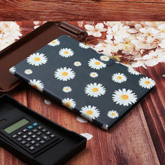 Flower Pattern Horizontal Flip Leather Case with Card Slots & Holder, For Huawei MediaPad M5 lite 10.1, For Huawei MediaPad T5, For Lenovo Tab M10, For Lenovo Tab M10 Plus, For Samsung Galaxy Tab A 8.0 2019