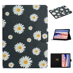 Flower Pattern Horizontal Flip Leather Case with Card Slots & Holder, For Huawei MediaPad M5 lite 10.1, For Huawei MediaPad T5, For Lenovo Tab M10, For Lenovo Tab M10 Plus, For Samsung Galaxy Tab A 8.0 2019