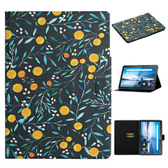 Flower Pattern Horizontal Flip Leather Case with Card Slots & Holder, For Huawei MediaPad M5 lite 10.1, For Huawei MediaPad T5, For Lenovo Tab M10, For Lenovo Tab M10 Plus, For Samsung Galaxy Tab A 8.0 2019