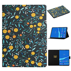 Flower Pattern Horizontal Flip Leather Case with Card Slots & Holder, For Huawei MediaPad M5 lite 10.1, For Huawei MediaPad T5, For Lenovo Tab M10, For Lenovo Tab M10 Plus, For Samsung Galaxy Tab A 8.0 2019