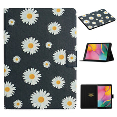 Flower Pattern Horizontal Flip Leather Case with Card Slots & Holder, For Huawei MediaPad M5 lite 10.1, For Huawei MediaPad T5, For Lenovo Tab M10, For Lenovo Tab M10 Plus, For Samsung Galaxy Tab A 8.0 2019