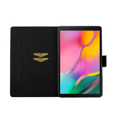 Flower Pattern Horizontal Flip Leather Case with Card Slots & Holder, For Samsung Galaxy Tab A 10.1 (2019), For Samsung Galaxy Tab S5e T720, For Samsung Galaxy Tab S6 Lite, For Samsung Galaxy Tab S6, For Amazon Kindle Fire 7 (2019)