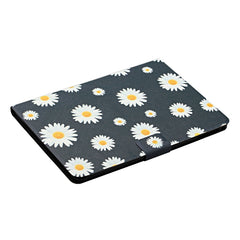 Flower Pattern Horizontal Flip Leather Case with Card Slots & Holder, For Samsung Galaxy Tab A 10.1 (2019), For Samsung Galaxy Tab S5e T720, For Samsung Galaxy Tab S6 Lite, For Samsung Galaxy Tab S6, For Amazon Kindle Fire 7 (2019)