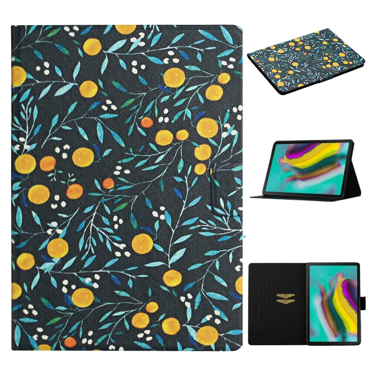 Flower Pattern Horizontal Flip Leather Case with Card Slots & Holder