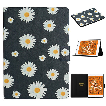 Flower Pattern Horizontal Flip Leather Case with Card Slots & Holder