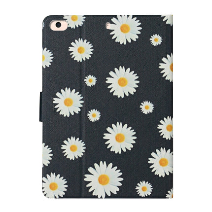 Flower Pattern Horizontal Flip Leather Case with Card Slots & Holder