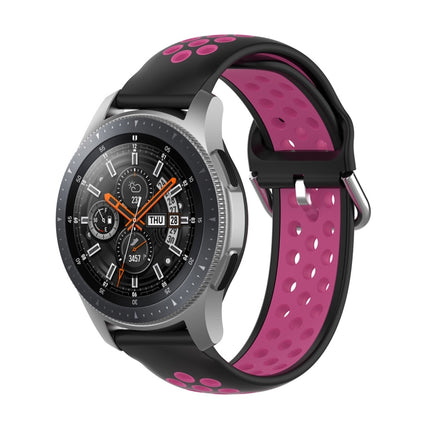 Universal Sports Two-tone Silicone Replacement Wrist Strap, For Samsung Galaxy Watch 46mm / Gear S3