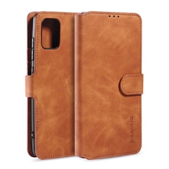 DG.MING Retro Oil Side Horizontal Flip Case with Holder & Card Slots & Wallet, For OnePlus 8 Pro, For Samsung Galaxy A21s, For Samsung Galaxy A31, For Samsung Galaxy A41 (EU Version), For Samsung Galaxy A51 5G, For Huawei Y8p