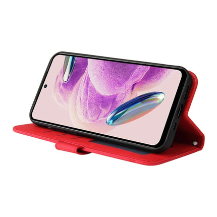 Skin Feel Life Tree Metal Button Leather Phone Case, For Xiaomi Redmi Note 12S 4G