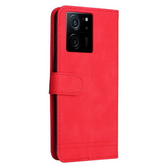 Skin Feel Life Tree Metal Button Leather Phone Case