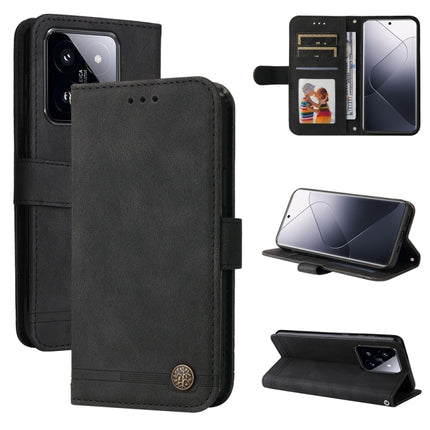 Skin Feel Life Tree Metal Button Leather Phone Case, For Xiaomi Redmi K70E, For Xiaomi 14 Ultra, For Xiaomi 14 Pro, For Xiaomi 14