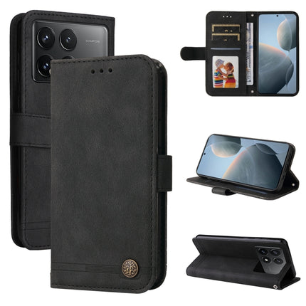 Skin Feel Life Tree Metal Button Leather Phone Case, For Xiaomi Redmi K70E, For Xiaomi 14 Ultra, For Xiaomi 14 Pro, For Xiaomi 14
