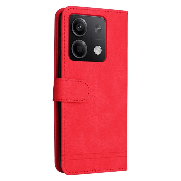 Skin Feel Life Tree Metal Button Leather Phone Case