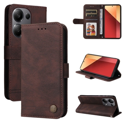 Skin Feel Life Tree Metal Button Leather Phone Case, For Xiaomi Poco F6, For Xiaomi Redmi A3, For Xiaomi Redmi Note13 Pro 4G Global/Poco M6 Pro 4G, For Xiaomi Redmi Note13 4G