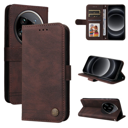 Skin Feel Life Tree Metal Button Leather Phone Case, For Xiaomi Redmi K70E, For Xiaomi 14 Ultra, For Xiaomi 14 Pro, For Xiaomi 14