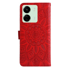 Embossed Sunflower Leather Phone Case