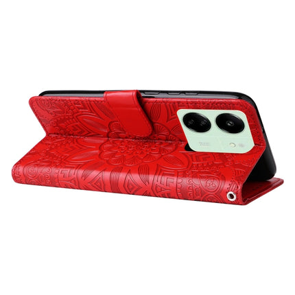 Embossed Sunflower Leather Phone Case, For Xiaomi Redmi 13C 4G, For Xiaomi Redmi Note13 Pro+ 5G Global, For Xiaomi Redmi Note13 Pro 5G Global, For Xiaomi 13T / Redmi K60 Ultra