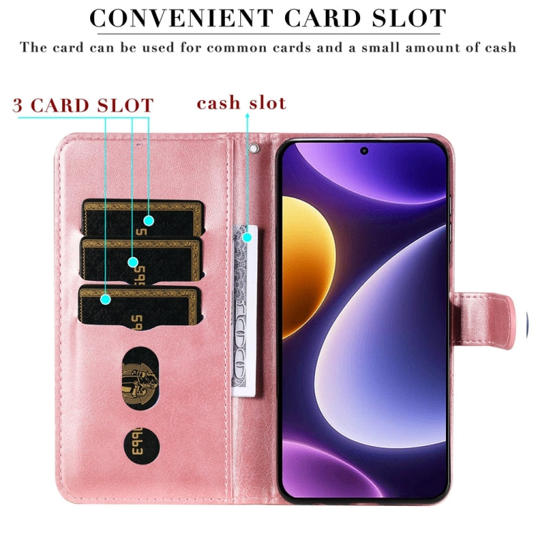 Calf Texture Zipper Leather Phone Case, For Xiaomi Redmi Poco F5, For Xiaomi 13T / Redmi K60 Ultra, For Xiaomi Redmi K60 / K60 Pro, For Xiaomi Redmi Note 12S 4G