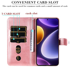 Calf Texture Zipper Leather Phone Case, For Xiaomi Redmi Poco F5, For Xiaomi 13T / Redmi K60 Ultra, For Xiaomi Redmi K60 / K60 Pro, For Xiaomi Redmi Note 12S 4G