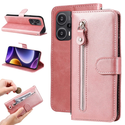 Calf Texture Zipper Leather Phone Case, For Xiaomi 13T / Redmi K60 Ultra, For Xiaomi Redmi Poco F5, For Xiaomi Redmi K60 / K60 Pro, For Xiaomi Redmi Note 12S 4G