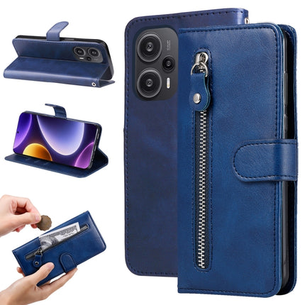 Calf Texture Zipper Leather Phone Case, For Xiaomi 13T / Redmi K60 Ultra, For Xiaomi Redmi Poco F5, For Xiaomi Redmi K60 / K60 Pro, For Xiaomi Redmi Note 12S 4G