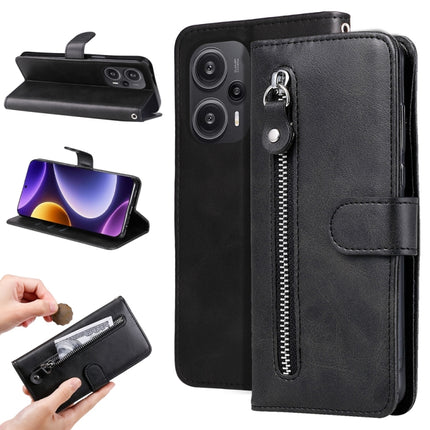 Calf Texture Zipper Leather Phone Case, For Xiaomi 13T / Redmi K60 Ultra, For Xiaomi Redmi Poco F5, For Xiaomi Redmi K60 / K60 Pro, For Xiaomi Redmi Note 12S 4G