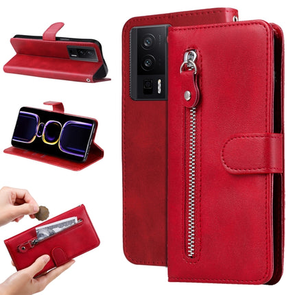Calf Texture Zipper Leather Phone Case, For Xiaomi 13T / Redmi K60 Ultra, For Xiaomi Redmi Poco F5, For Xiaomi Redmi K60 / K60 Pro, For Xiaomi Redmi Note 12S 4G