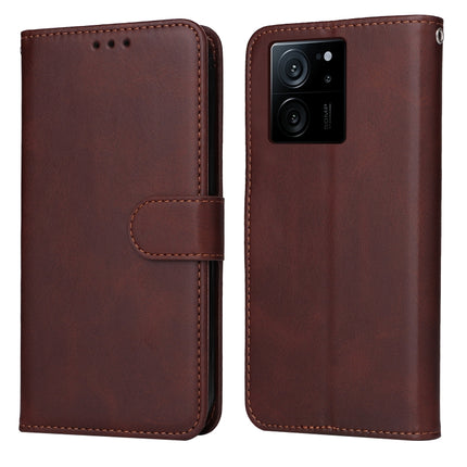 Classic Calf Texture Flip Leather Phone Case, For Xiaomi 13T / Redmi K60 Ultra, For Xiaomi Redmi K70 / K70 Pro, For Xiaomi Redmi Poco F5, For Xiaomi Redmi K60 / K60 Pro
