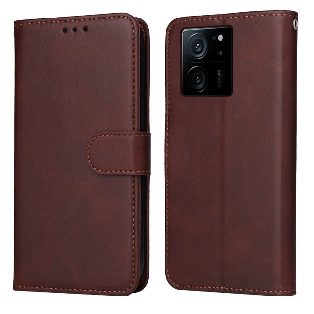 Classic Calf Texture Flip Leather Phone Case