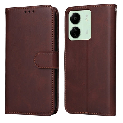 Classic Calf Texture Flip Leather Phone Case, For Xiaomi Redmi Note13 5G Global, For Xiaomi Redmi 13C 4G, For Xiaomi Redmi Note13 Pro+ 5G Global, For Xiaomi Redmi Note13 Pro 5G Global