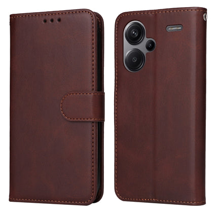 Classic Calf Texture Flip Leather Phone Case, For Xiaomi Redmi Note13 5G Global, For Xiaomi Redmi 13C 4G, For Xiaomi Redmi Note13 Pro+ 5G Global, For Xiaomi Redmi Note13 Pro 5G Global