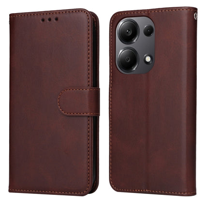 Classic Calf Texture Flip Leather Phone Case, For Xiaomi Poco F6, For Xiaomi Redmi A3, For Xiaomi Redmi Note13 Pro 4G Global/Poco M6 Pro 4G, For Xiaomi Redmi Note13 4G